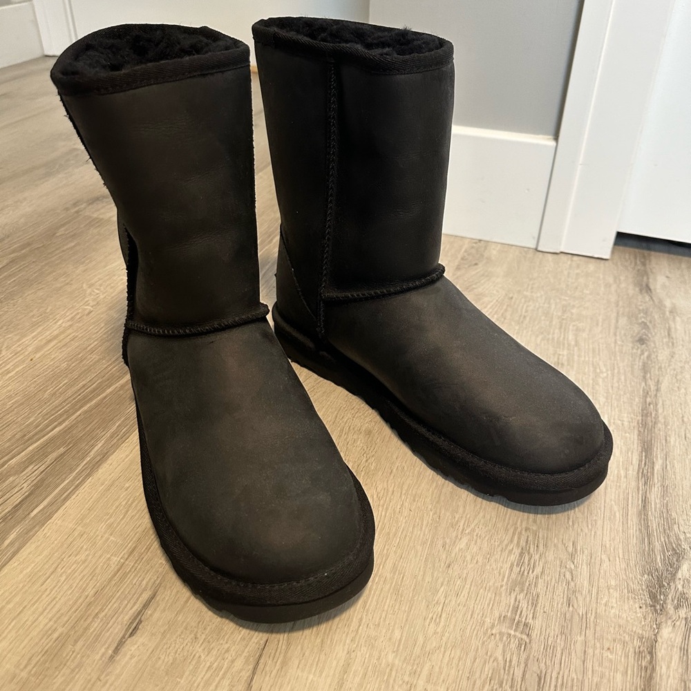 Black Shearling Lined Boots